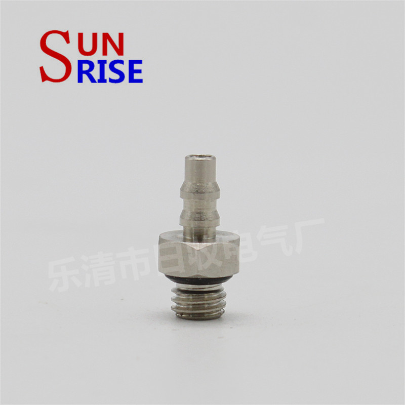 微型宝塔接头 迷你倒钩铜接头PC 气动快速接头 铜外丝接头