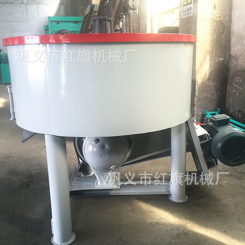 红旗牌轮碾混砂机 平口轮式混合搅拌机 双辊碾压式耐火材料混碾机