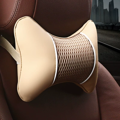 cervical pillow 3D leather four – Headrest - 3d-warm-meter-headrest