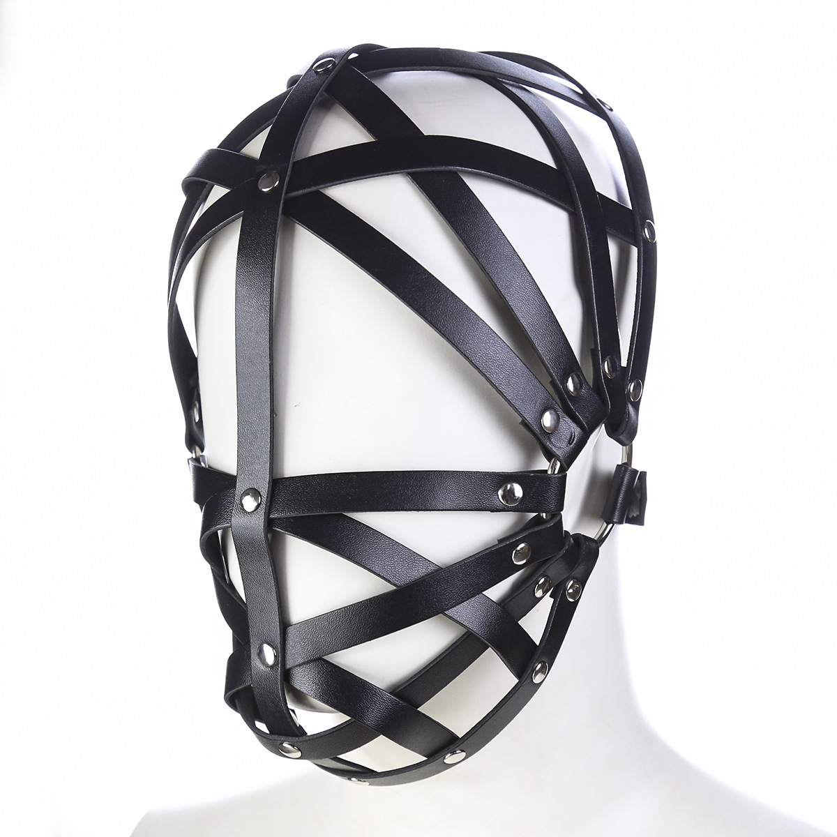Máscara Erótica Estilo Esgrima de Cuero PU para Cosplay y Juegos de Pareja image 5