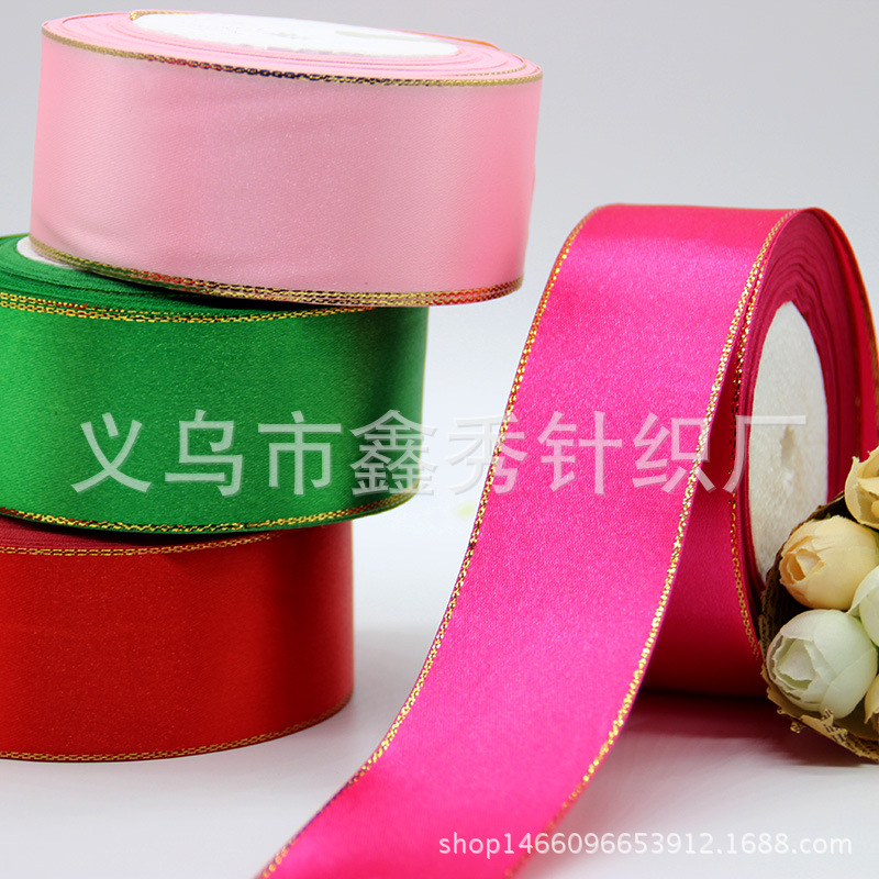 [작은 도매] 4CM 프놈펜 리본 리본 리본 선물 상자 포장 리본 웨딩 리본 스트랩