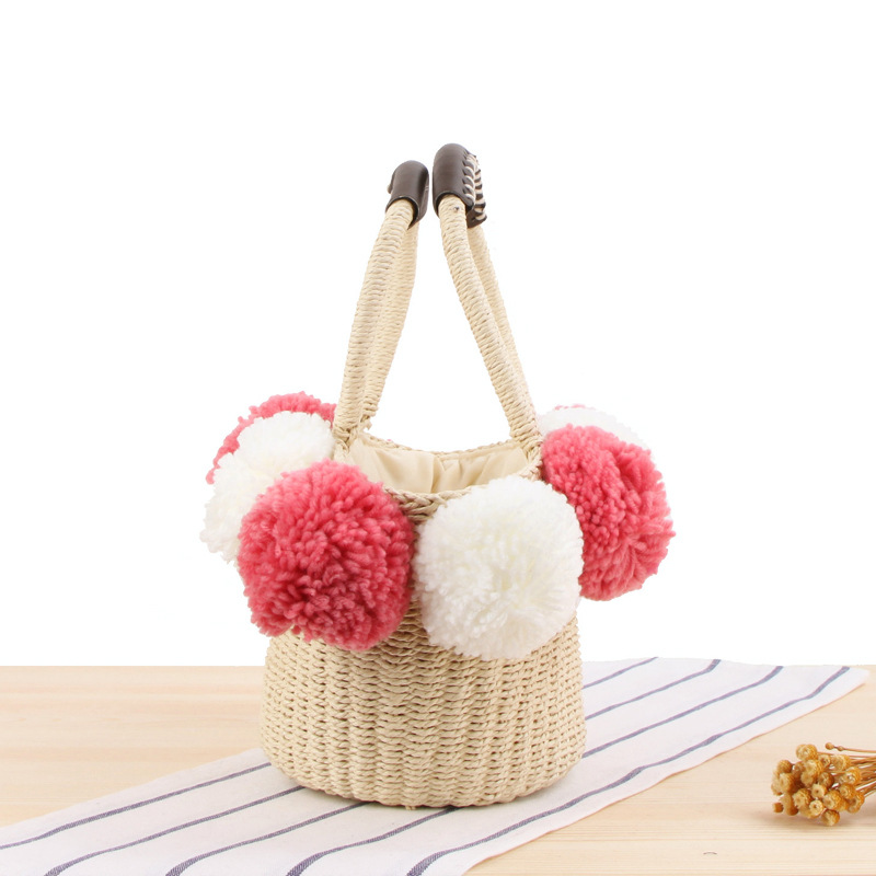 Fresh woven beach small bag