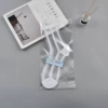 K08-27 Vertical stripe white with lining, individual packaging