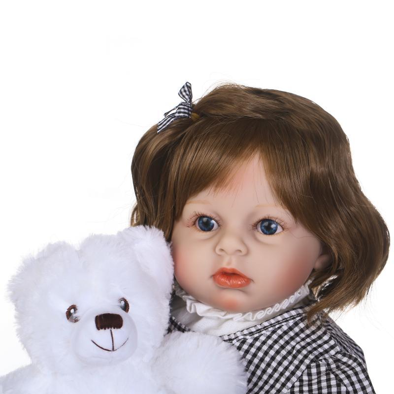 Simulación niña de un año de edad muñeca ropa modelo fotografía apoyos renacer niño europeo y americano popular