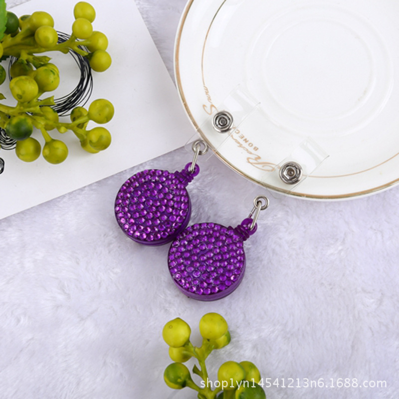 Amazon hot-selling environmental protection easy-pull buckle retractable keychain wire puller ID key chain YOYO cable buckle