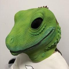 トカゲの頭セットcos蛇の頭マスクハロウィーンホラー仮装生放送道具オランウータン動物羊兎お笑い品