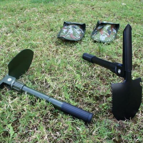 Vehicle-mounted portable small engineer shovel, fishing multi-purpose tool shovel, outdoor camping multi-purpose folding gardening shovel