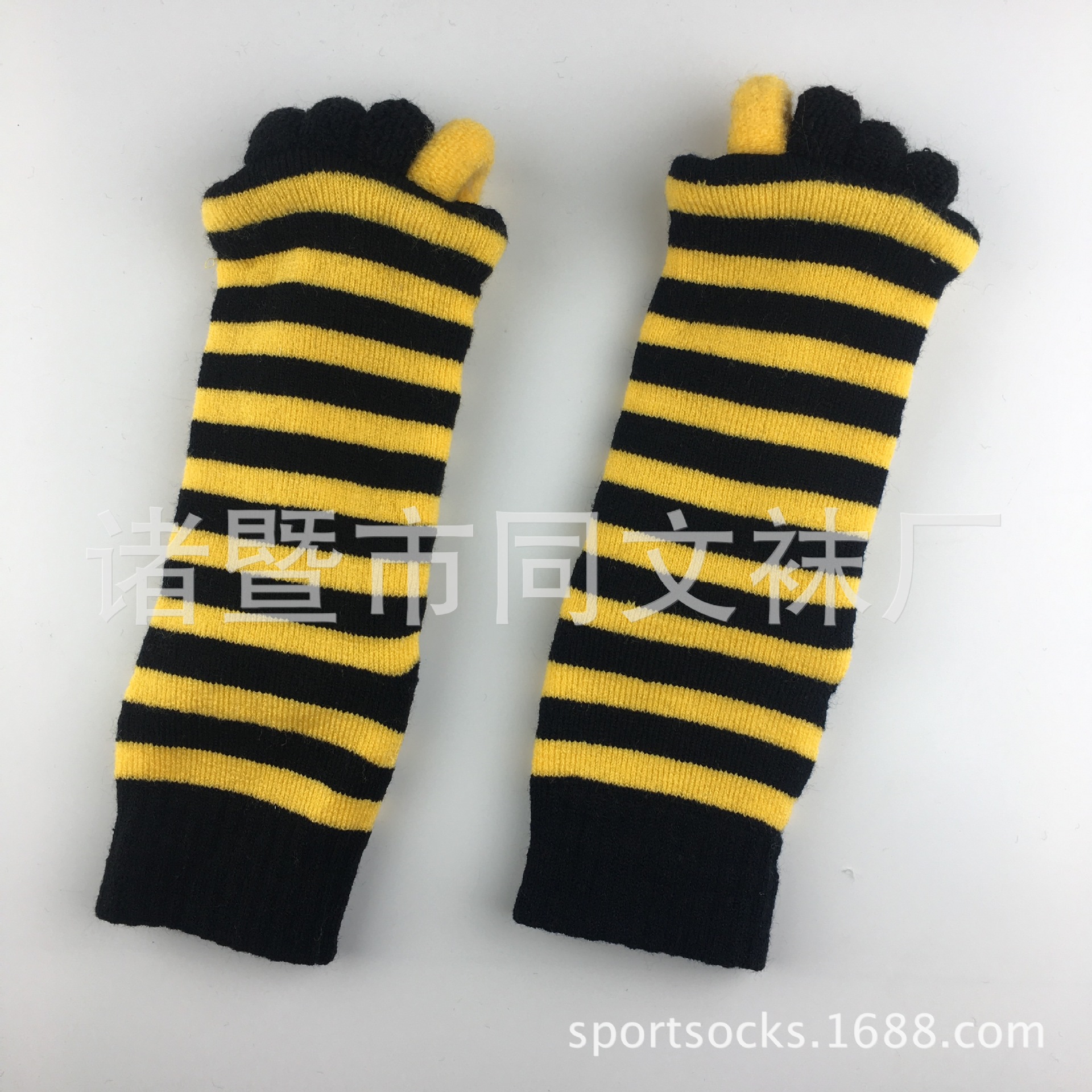 Calcetines del dedo del pie japoneses y coreanos calcetines del dedo del pie de la yoga del masaje DE LA SALUD calcetines del dedo del pie del algodón de acrílico suave de las mujeres calcetines abiertos del dedo del pie