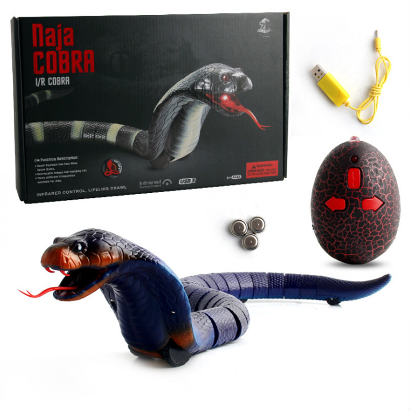 El Comercio exterior 40 serpiente de control remoto de simulación de control remoto eléctrico cucaracha Araña Cobra nuevo extraño truco de juguete