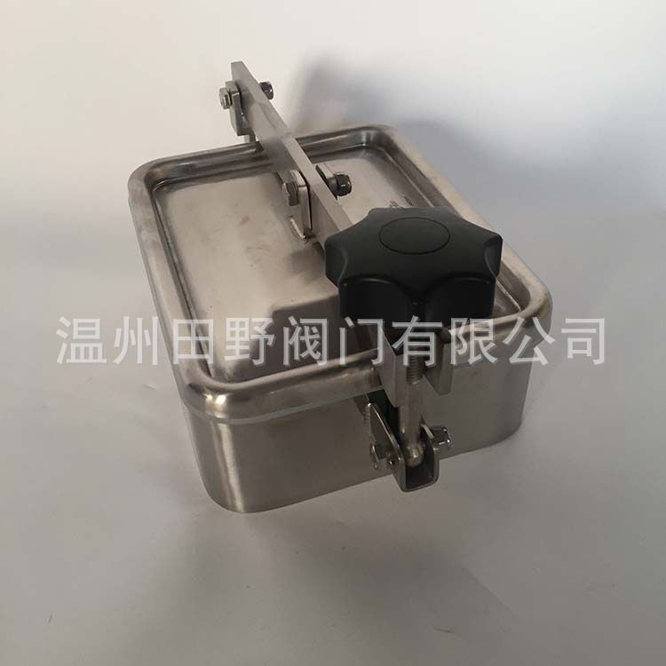 不锈钢长方形人孔， 卫生级检查口，304不锈钢内外抛光