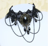 Accessory, chain for key bag , necklace, choker, with gem