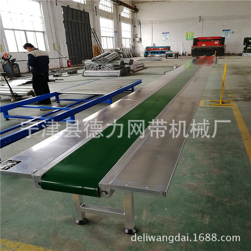 单侧工作台流水线不锈钢皮带输送机食品包装流水线L型皮带机