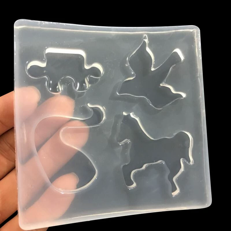 Silicone mold, brainteaser, swan, accessory, handmade, mirror effect