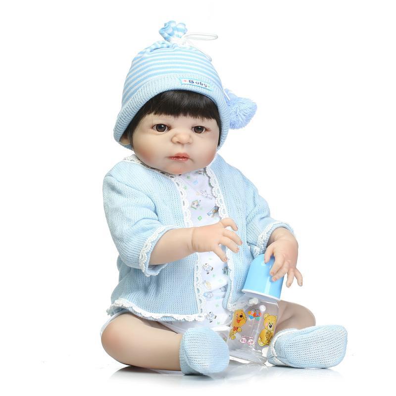 NPK Nueva simulación muñeca pegamento completo baño de agua juguete