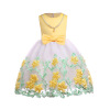 Dress, children's skirt with bow, summer small princess costume, children's clothing