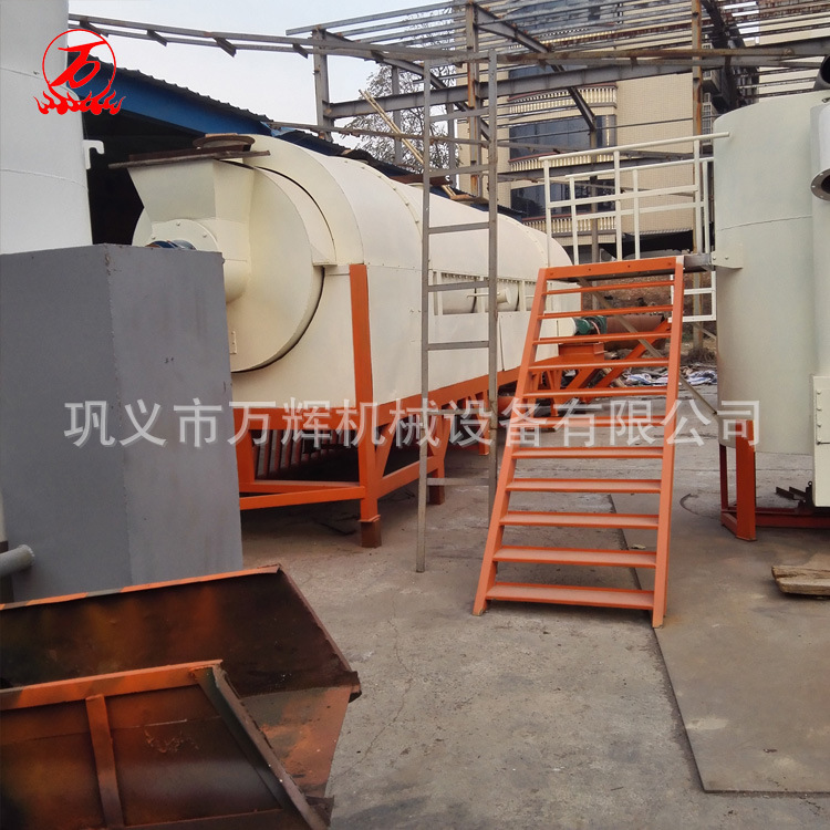 封闭式滚筒无烟炭化炉 节能环保锯末木炭炭化机 机制木炭设备价格