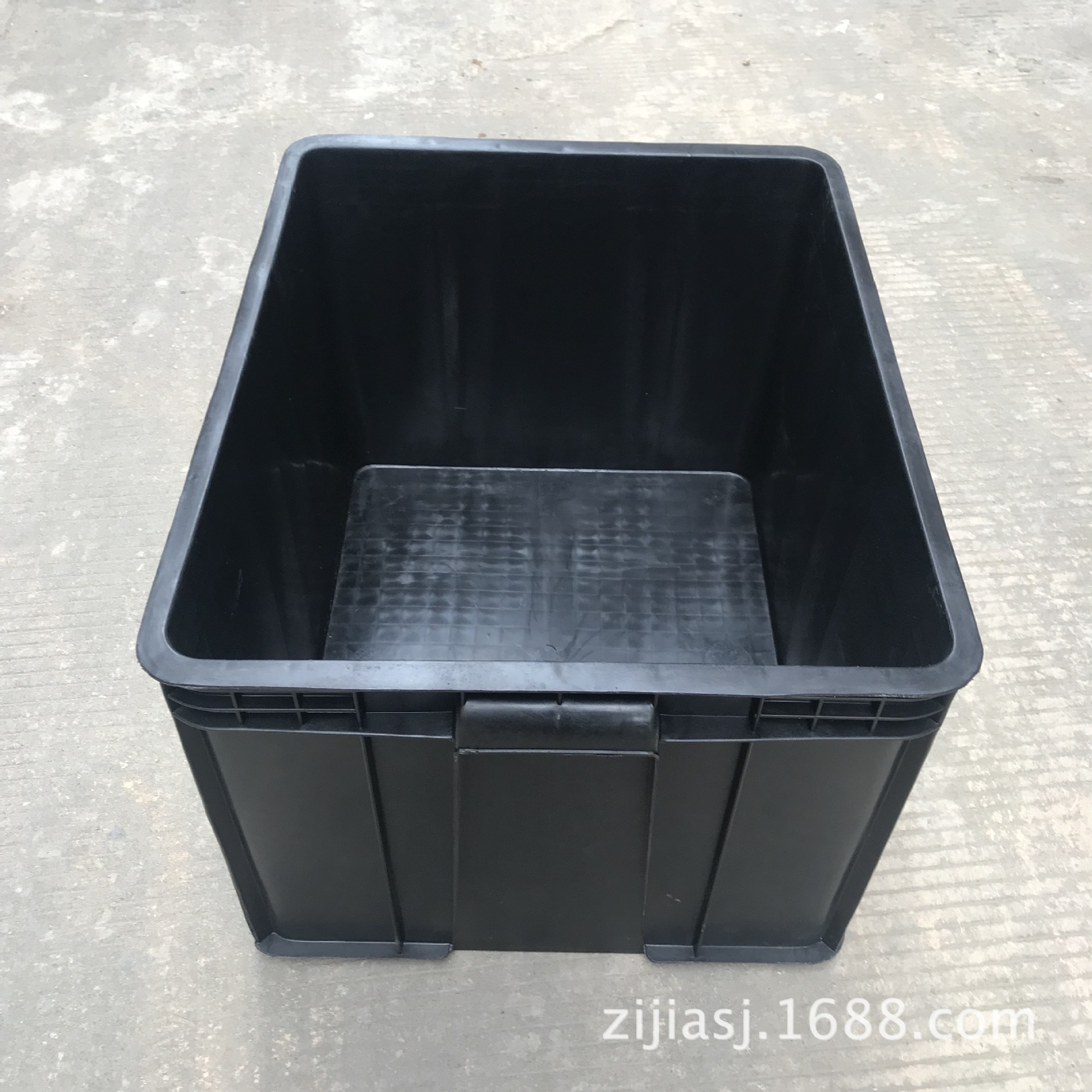 东莞黑色防静电塑料箱 电子厂周转箱