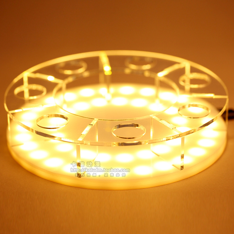 Fabricante acrílico 3.5/4.2cm Dragon Ball bola de cristal soporte figura Shenlong modelo juguete con caja de exhibición de luz