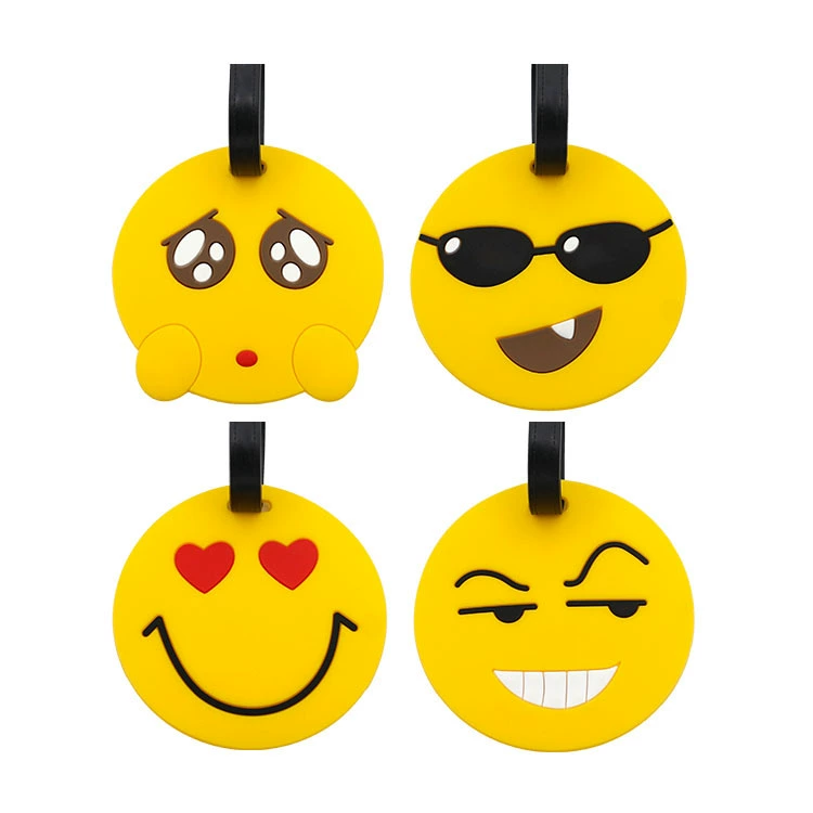 ЛОГОТИП бирки багажа эпоксидной смолы бирки багажа выражения стороны смайлик карты восхождения на борт бирки багажа ПВК мягкий резиновый