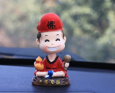 Creative shake head Jigong Car ornaments - jigong-great-exhibition