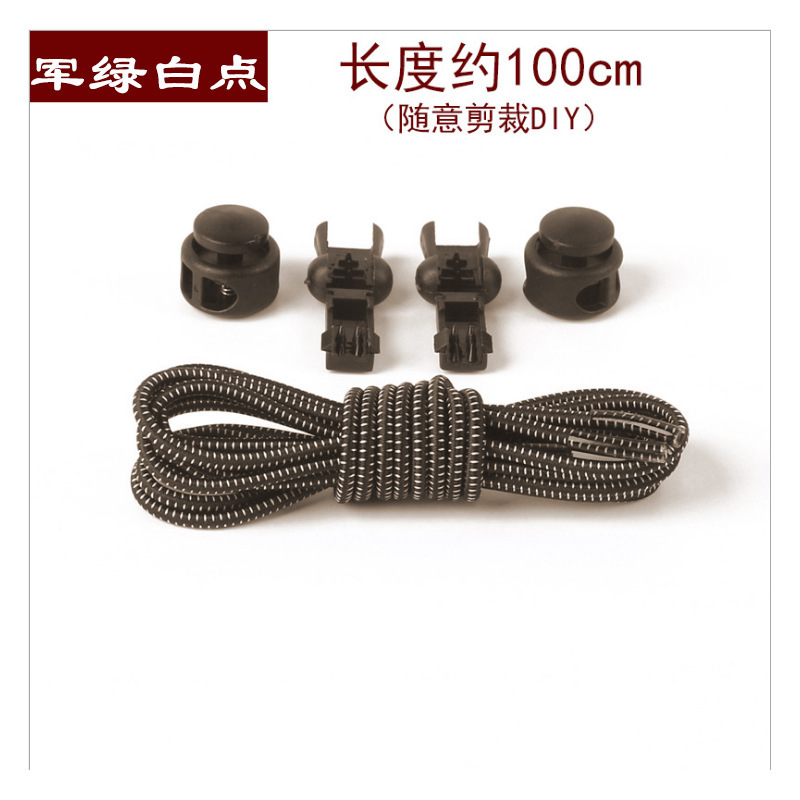 Fabricante de cordones de color Banda elástica redonda de primavera hebilla banda niños adultos elástico libre cordón Perezoso