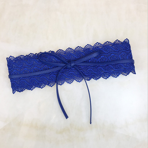 Lace trim ultra-wide waistband, sweet belt for women, European and American wide waistband for women, skirt belt decorative waistband wholesale