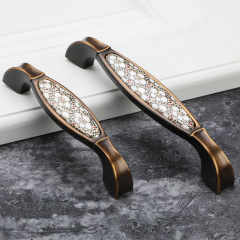 New Style European-Style Osmanthus Pattern Ceramic Handle – Chinese-Style Antique-Retro Rural Design for Wardrobe, Cabinet, Drawer, and Door Handles – Single-Hole Version