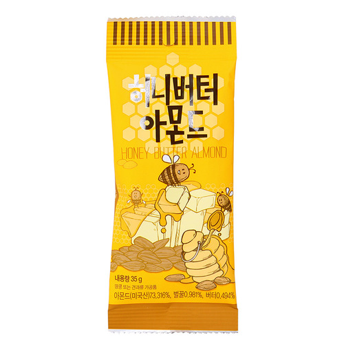 Korean imported snacks Tom's gilim honey butter almond almond flavor nut honey combination 35g