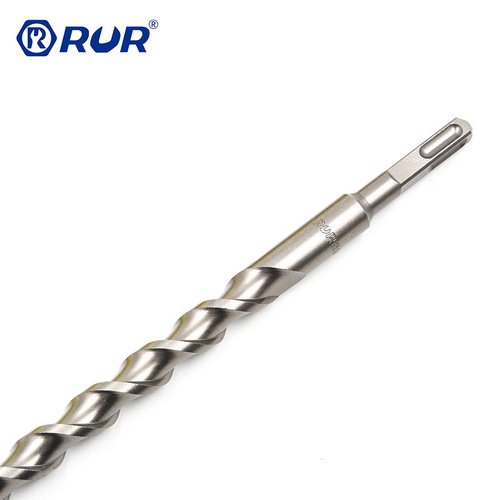 Wholesale Ruier square four-pit alloy drill bit, straight handle twist electric hammer concrete wall opening impact drill bit