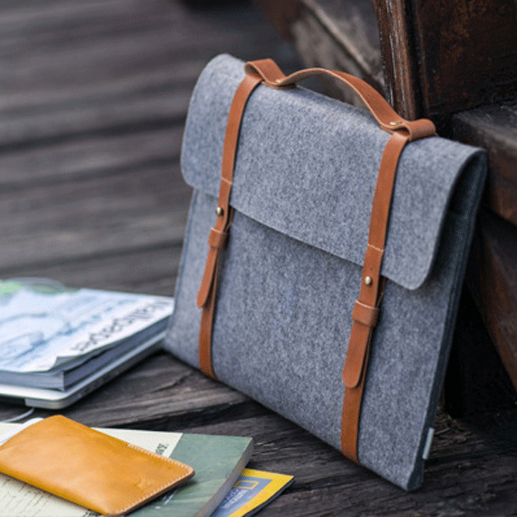 厂家毛毡电脑包 随身携带防摔 手提电脑包 笔记本内胆包 毛毡包