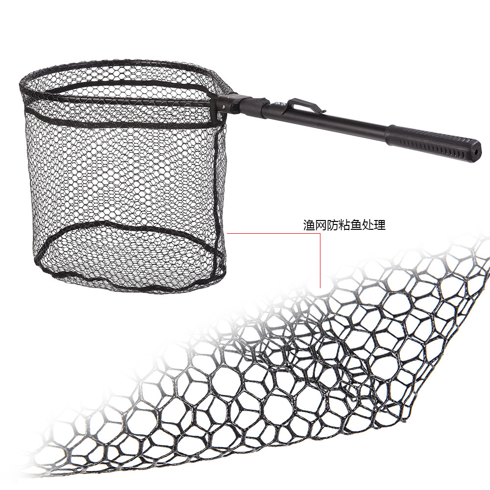 27984 LEO/leou [aluminum alloy fast folding fly fishing hand net] fly fly fishing fishing net fishing gear net