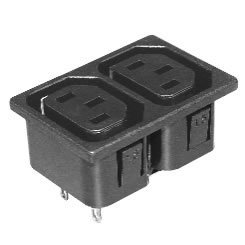 供应电源插座 品字插座带开关  AC插座 AC电源插座系列 AC-021