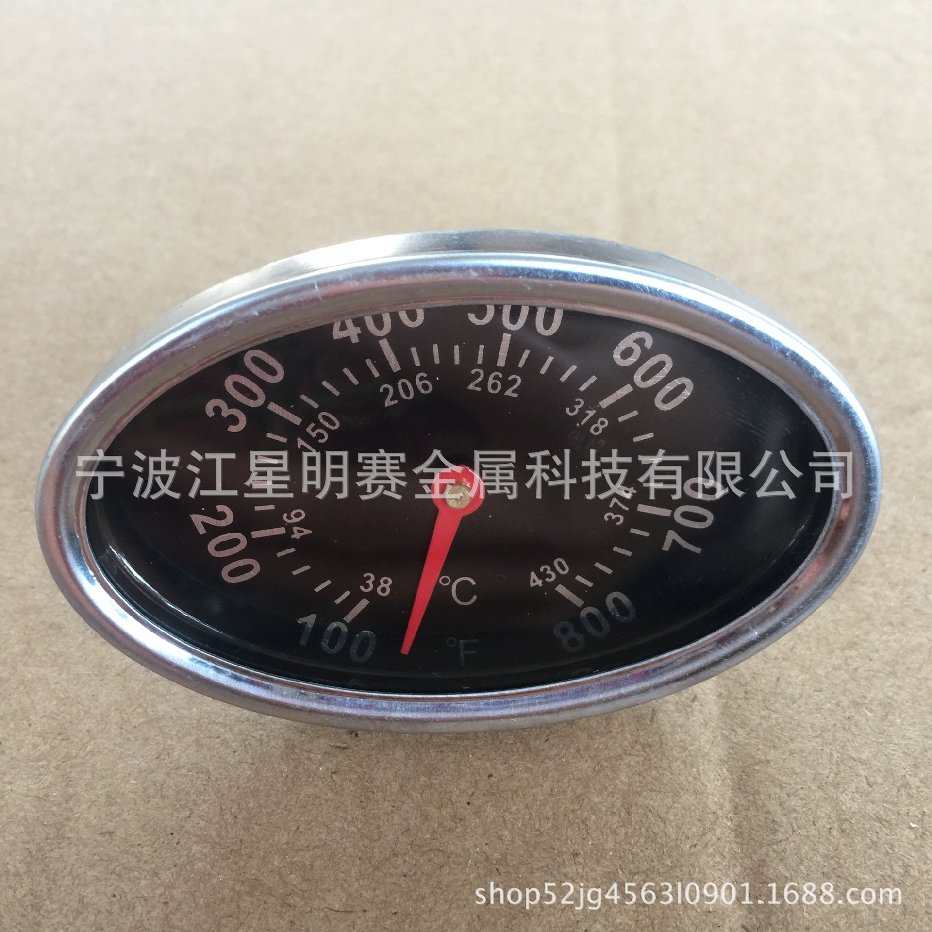 JX-2E-5 Овальный биметаллический термометр печи гриля с высоким качеством низкой цене