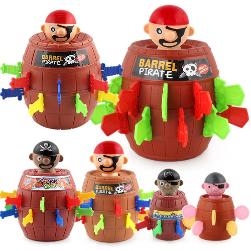 (Small order premium products) Pirate Bucket Game Toys, Tricky Children’s Fun Board Game Toys, Multiple Optional Street Stalls