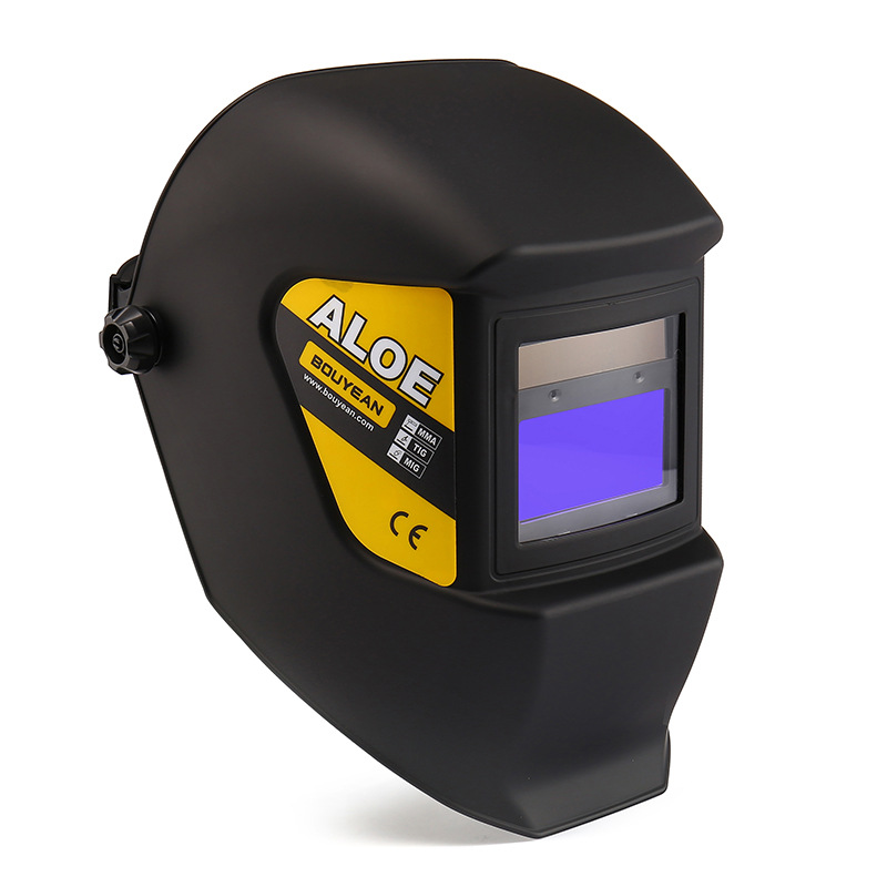 电焊帽头戴式防飞溅带自检低电压警报自动变光焊接面罩ALOE434E
