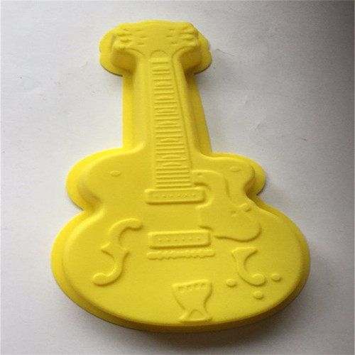 Wholesale single hole electric guitar shape cake baking pan, handmade bread mold diy baking mold kitchen utensils