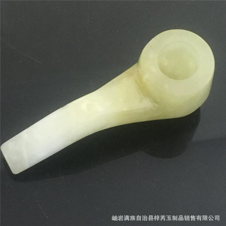 Оптовая продажа производителя, мундштук из натурального нефрита, мундштук для мундштука, сухой мундштук для сигарет, горшок для курения из нефрита Xiuyan, пепельница из нефритовой трубки