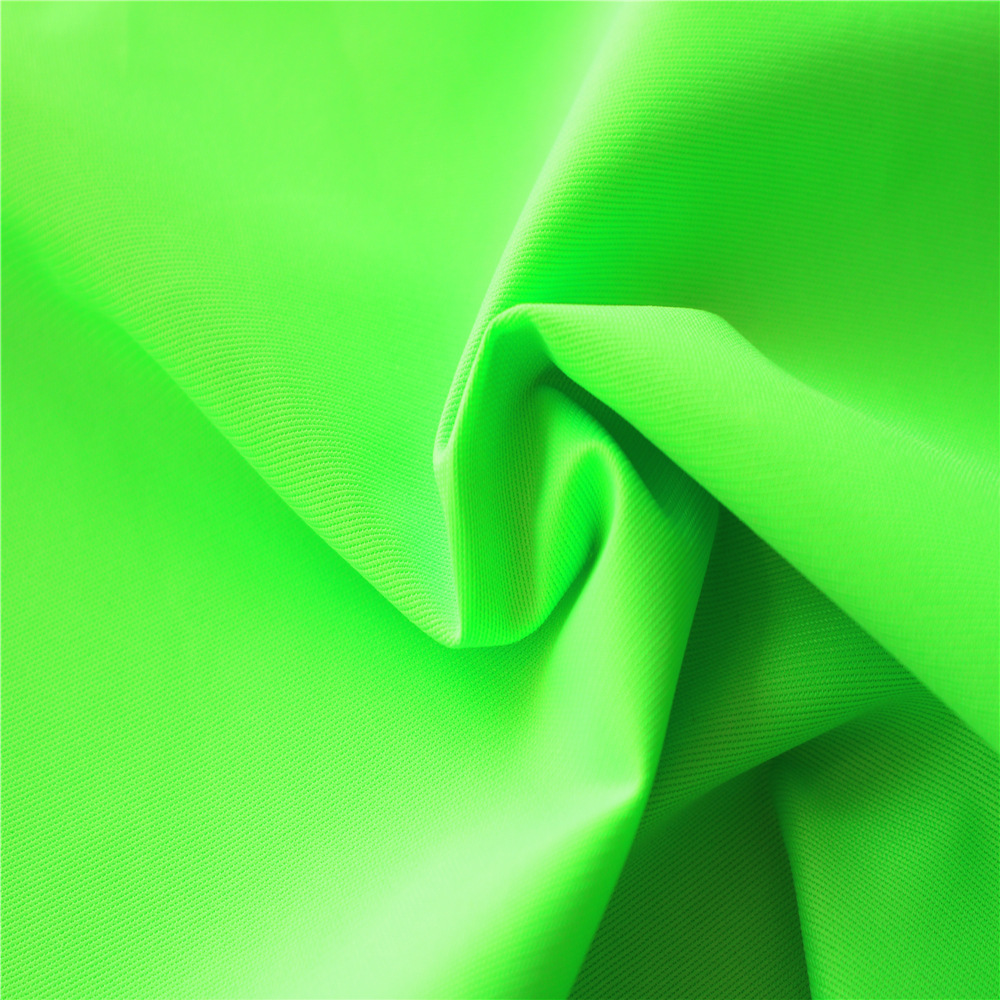 厂家供应低弹丝荧光背心面料 经编反光面料
