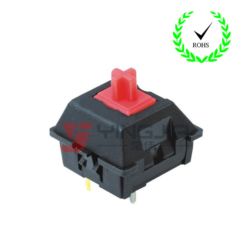 Red Handle Keyboard Switch with Positioning Column, Long Life, Good Touch, Breakage Feeling, Silent Keyboard Switch