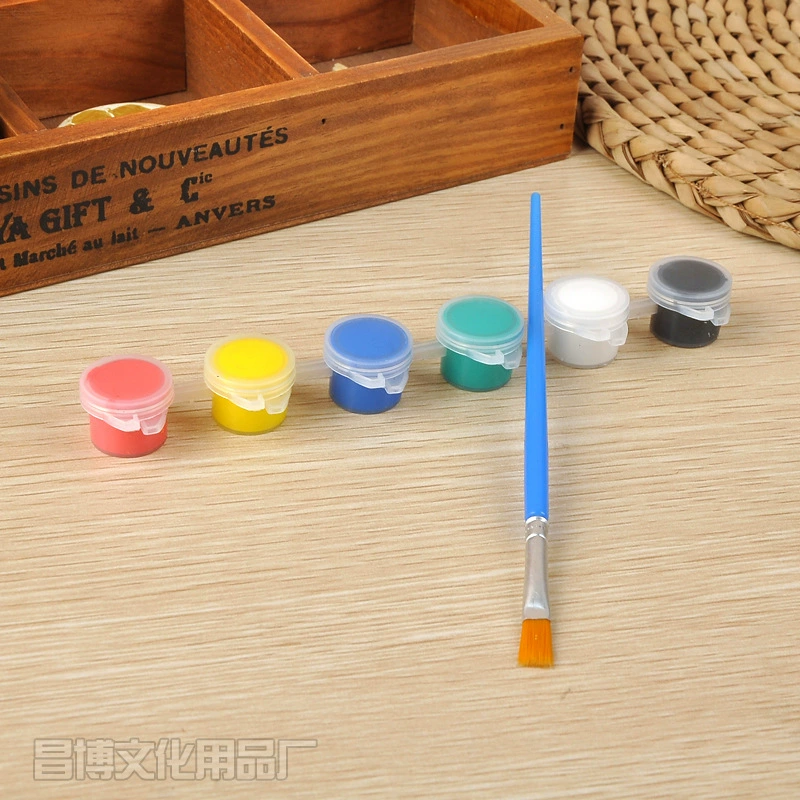 6 цветов, 3 мл, детский керамический кайт с граффити, окрашенный своими руками, экологически чистая краска для гуаши с 1 набором художественных ручек