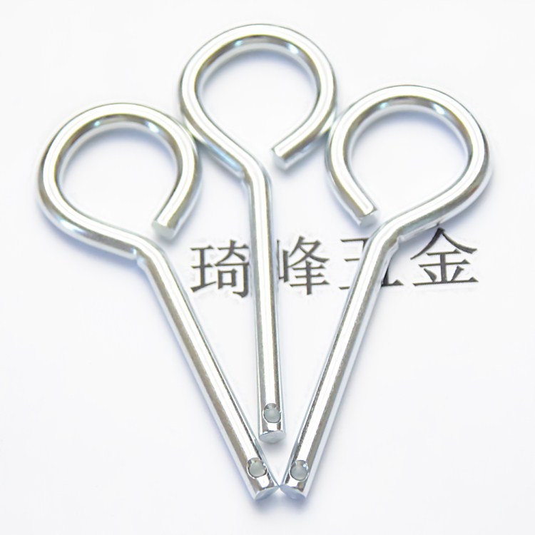 消防插销厂家制定4.9mm光杆无牙羊眼销阀门保险销 铁