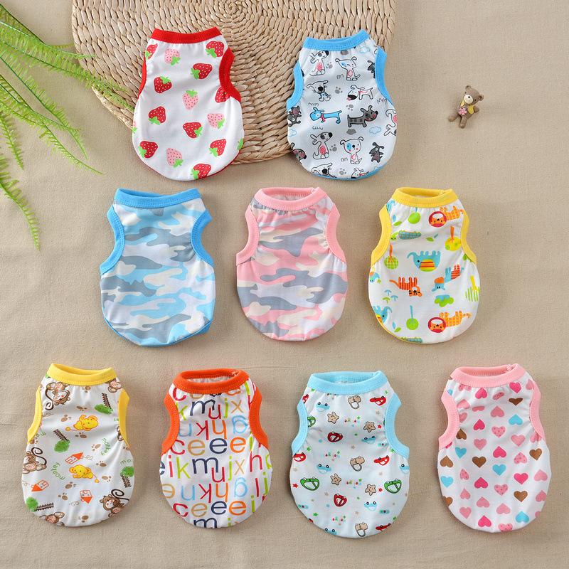 Summer dog vest pet clothing thin small milk dog clothes small dog Teddy puppy bear summer summer