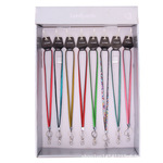 厂家直供 莱茵石水晶证件挂绳 胸卡挂绳 真皮挂绳 证件挂绳厂批发