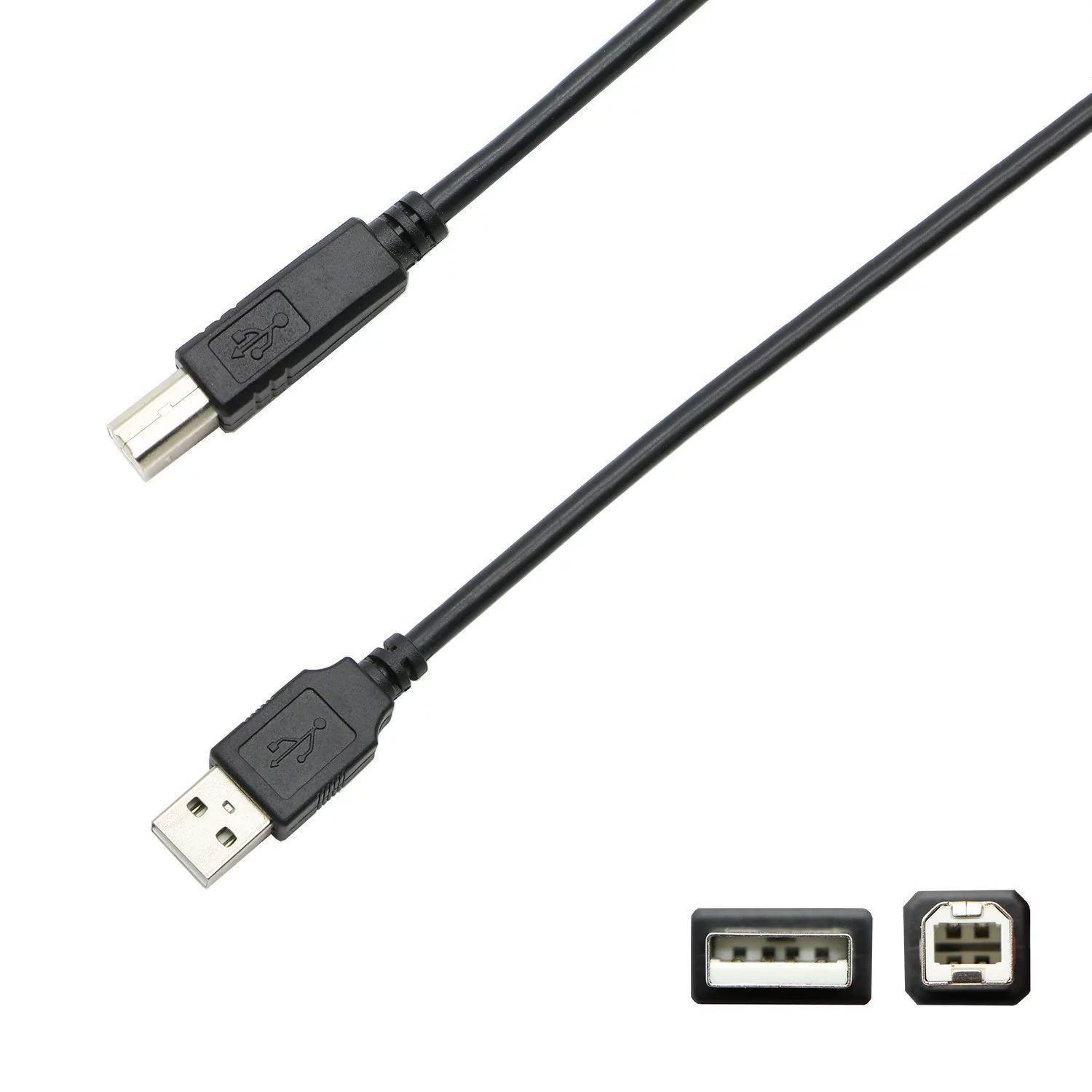 1.8 метра USB2.0 черная печатная линия без магнитного кольца электронная коммерция взрыв кабель подключения USB принтера чистая медь