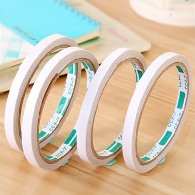 Manufactor Direct selling double faced adhesive tape white About 12m Aspect 8mm Yiwu double faced adhesive tape wholesale Strength tape wholesale