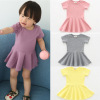 Summer dress, mini-skirt, with short sleeve