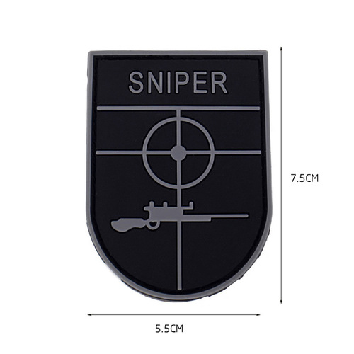 Sniper morale tactics full 3D PVC patch badge Velcro armband bag with dressing supplies PVC glue