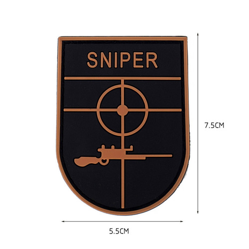 Sniper morale tactics full 3D PVC patch badge Velcro armband bag with dressing supplies PVC glue