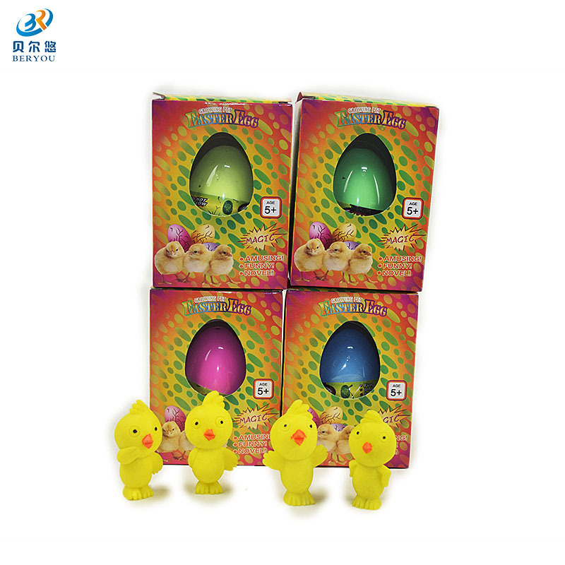 Venta caliente transfronteriza huevo de gallina mágica huevo para incubar Gallo de Pascua expansión huevo remojo agua Huevo mágico puesto pequeño juguete