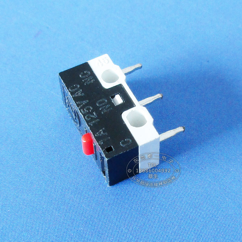 12.8*6.4三脚超小型行程开关1A125V无柄高灵敏度微动开关KW11-A